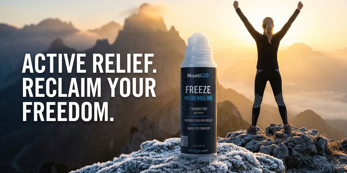 NootiGO FREEZE - Active Relief. Reclaim Your Freedom.